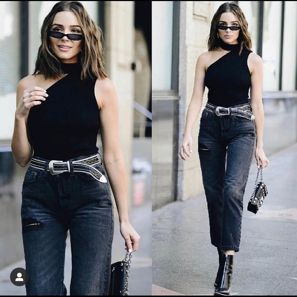 revolve Tops - Marled by Olivia Culpo • RIBBED MOCKNECK TOP